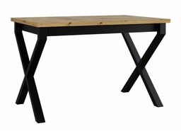 Table Victorville 300 (Chêne Artisan + Noir)