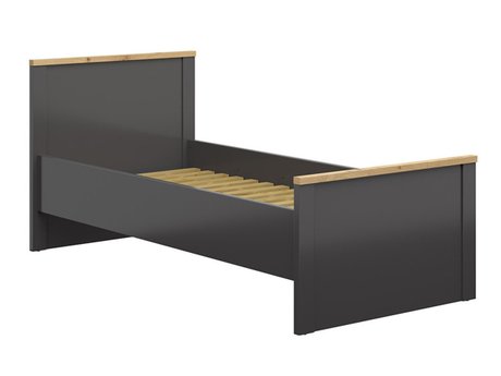 Lit Sordoro 132 (Graphite + Chêne Artisan)