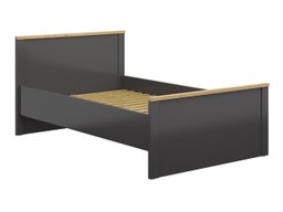 Lit Sordoro 132 (Graphite + Chêne Artisan)