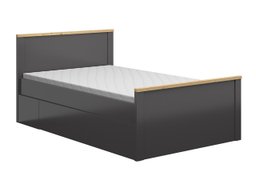 Lit Sordoro 132 (Graphite + Chêne Artisan)