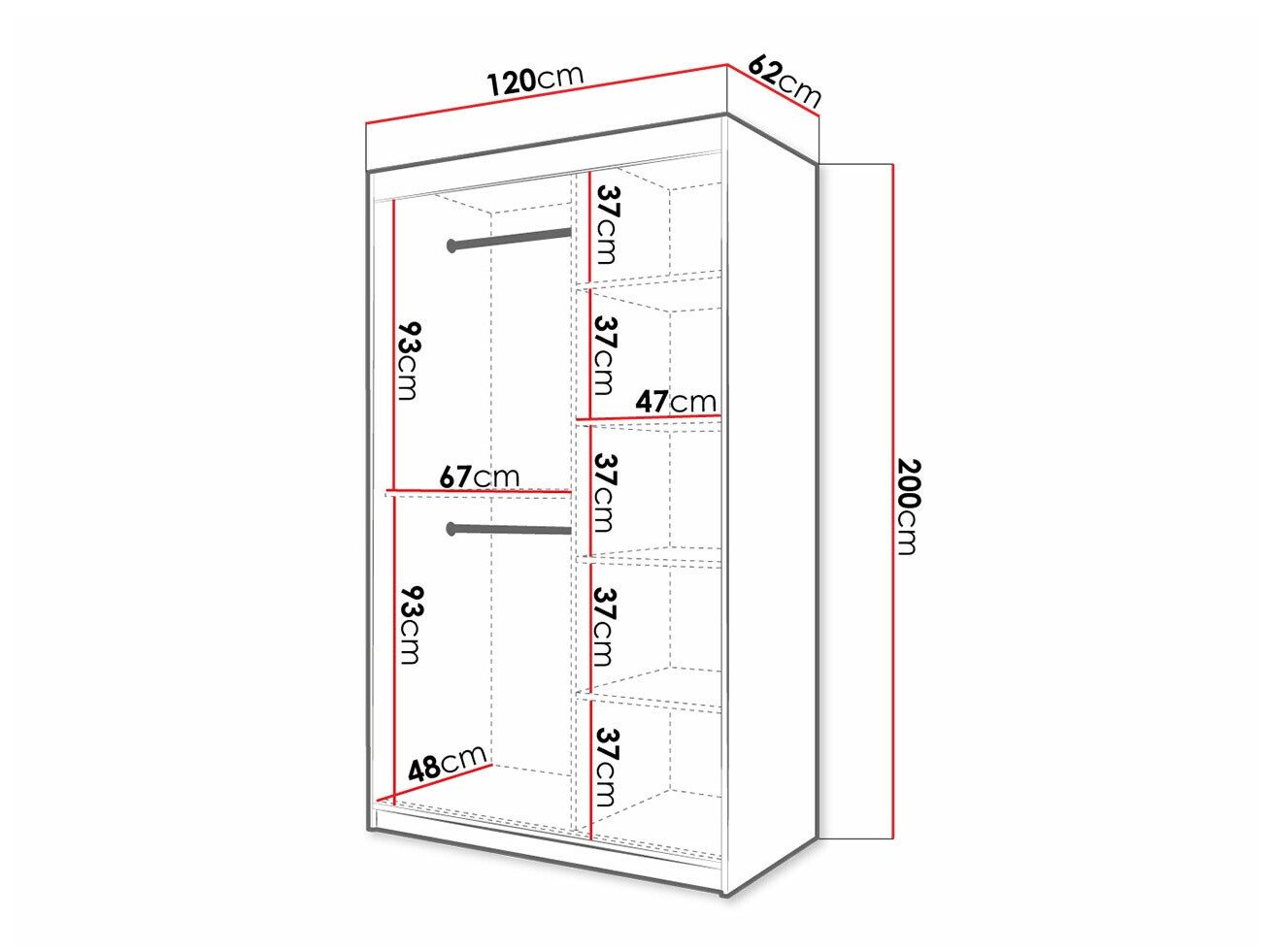 Armoire Hartford 398 (Noir)