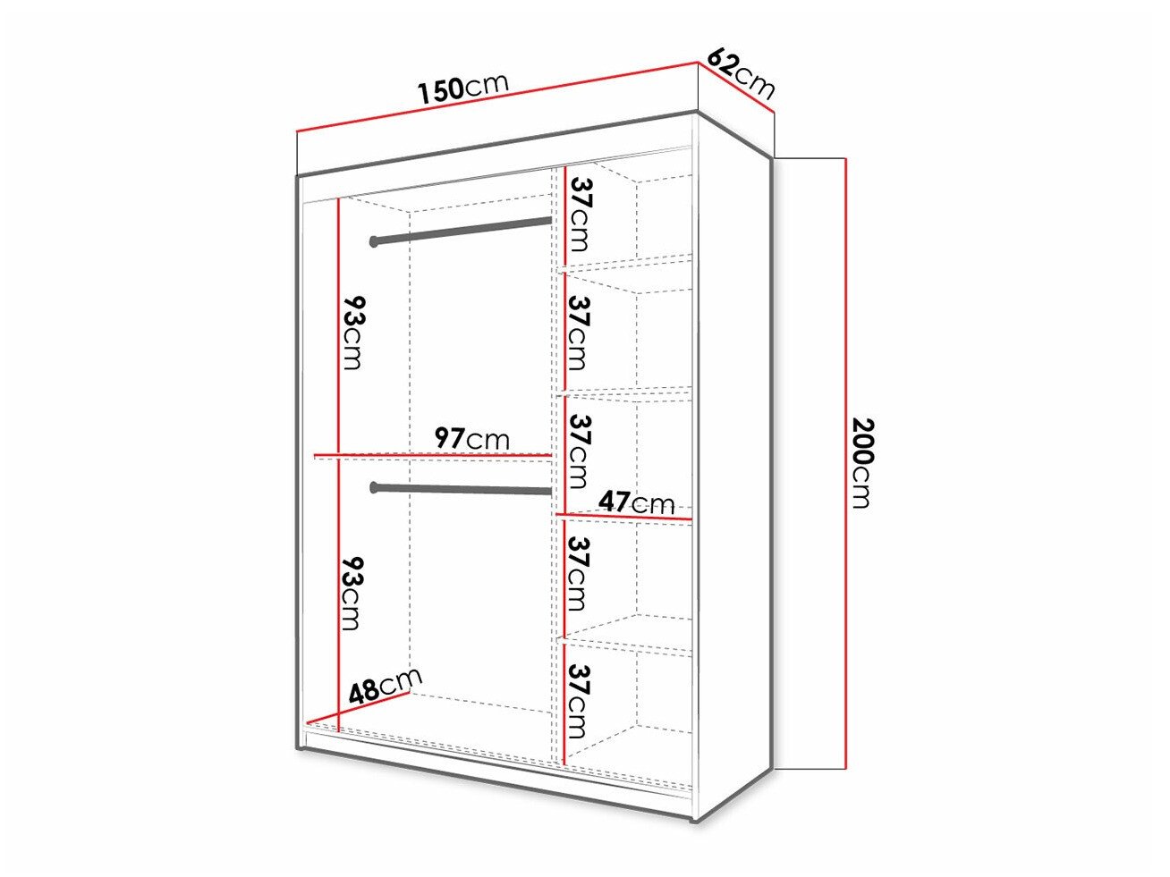 Armoire Hartford 399 (Blanc)