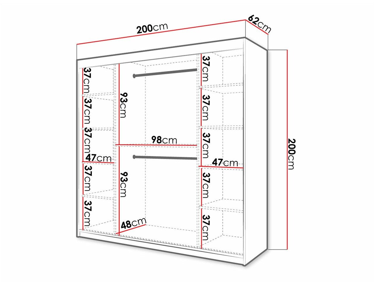 Armoire Hartford 400 (Blanc)