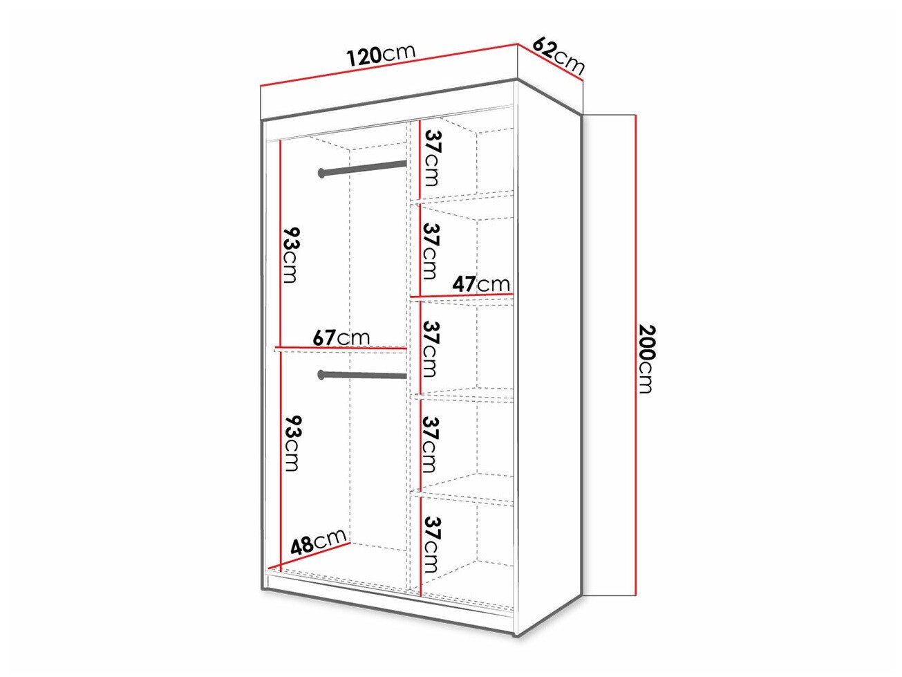 Armoire Hartford 401 (Noir)