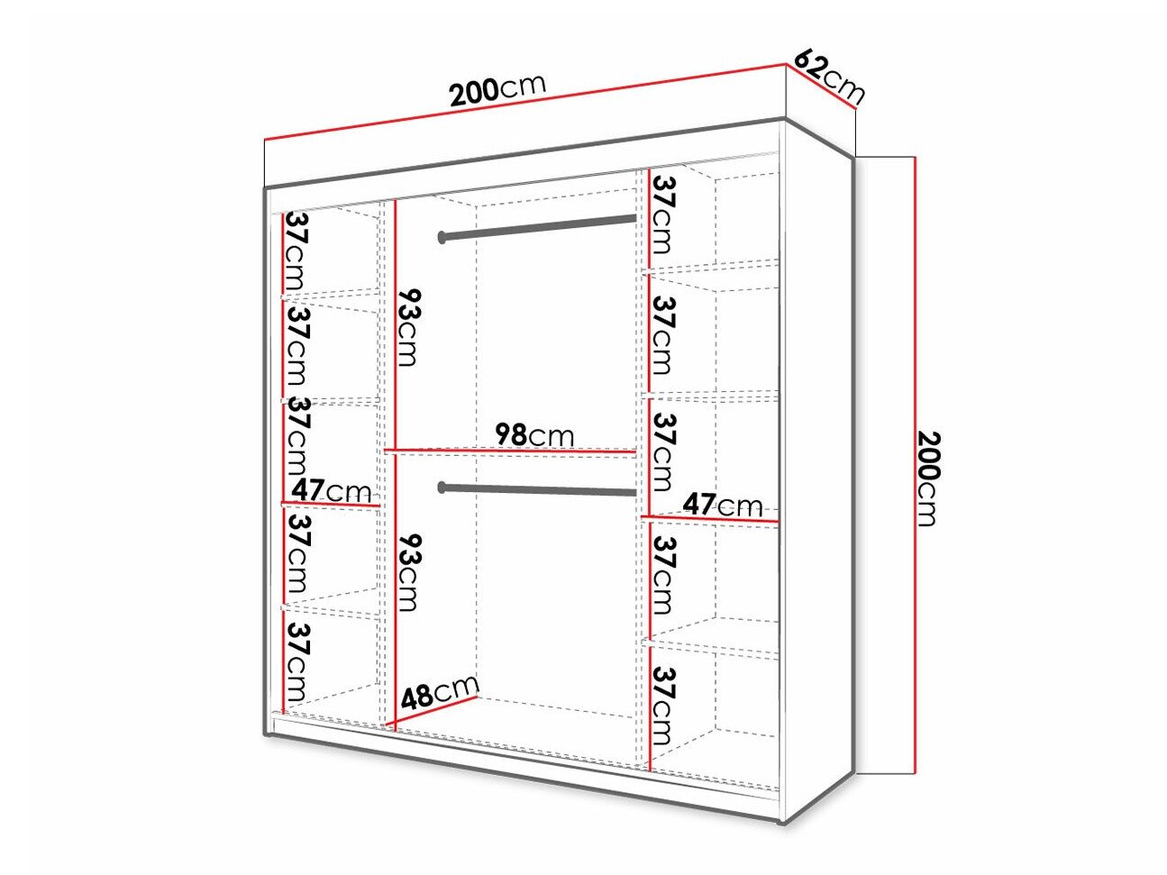 Armoire Hartford 403 (Blanc)