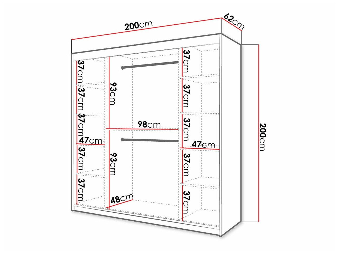 Armoire Hartford 403 (Noir)