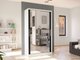 Armoire Closico 165 (Blanc + Noir)