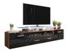 Meuble TV Charlotte 117 (Prune + Noir brillant)
