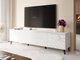 Meuble TV Charlotte 145 (Blanc + Blanc brillant)