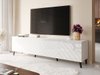 Meuble TV Charlotte 145 (Blanc + Blanc brillant)