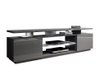 Meuble TV Figura (Gris + Gris brillant)