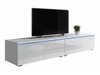 Meuble TV Hortus (Blanc + Blanc brillant)