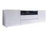 Meuble TV Nashville 114 (Blanc + Blanc brillant)