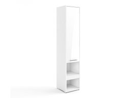 Étagère Concept Pro Lenart (Blanc + Blanc brillant)