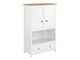 Commode Romelbo 144 (Blanc + Chêne)