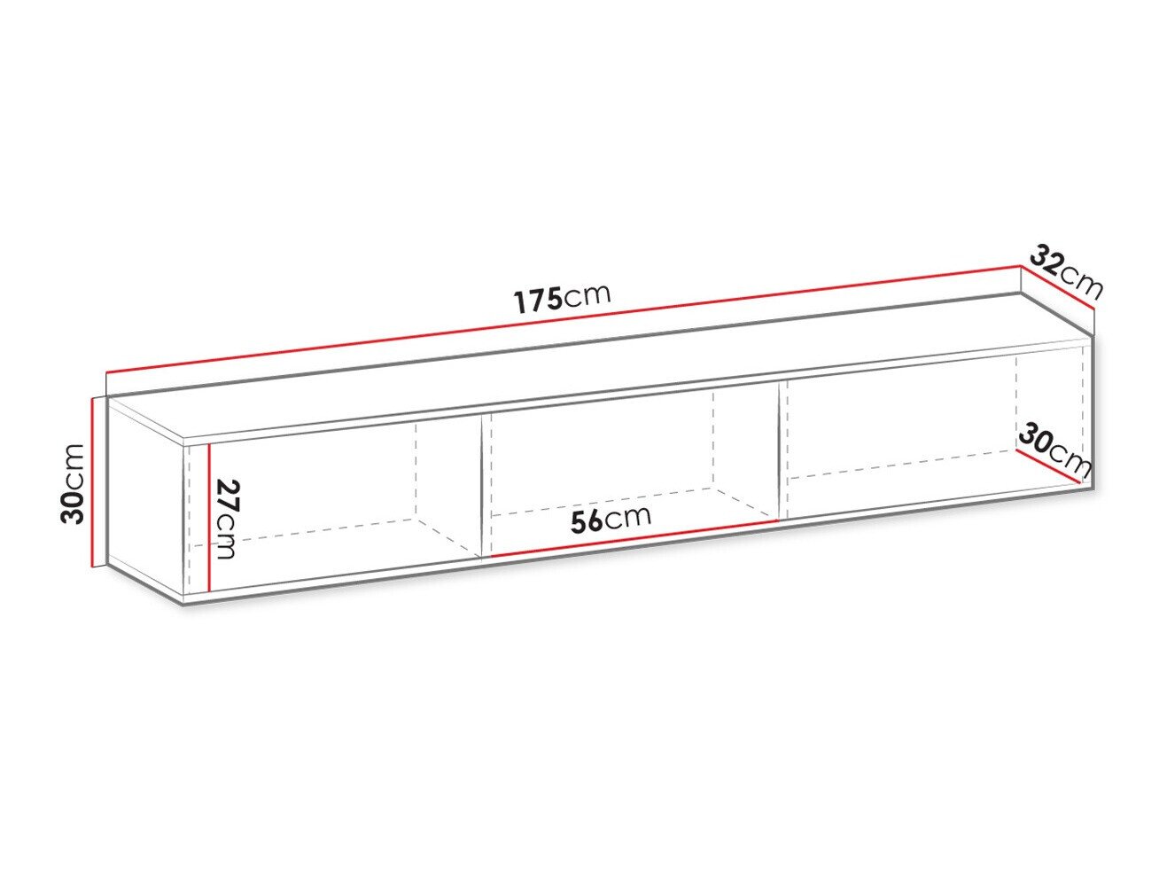 Meuble TV Princal (Blanc + Doré)