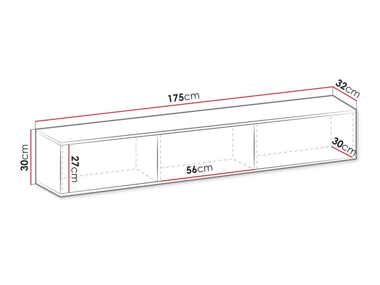 Meuble TV Princal (Noir + Doré)