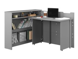 Bureau d'angle Concept Pro Lenart (Gris)