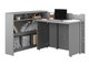 Bureau d'angle Concept Pro Lenart (Gris)