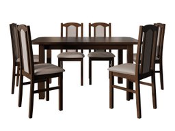 Salle à manger complète Victorville 273 (Noix)