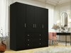 Armoire Honolulu 252 (Noir + Doré)