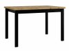 Salle à manger complète Victorville 280 (Noir + Chêne Artisan)