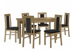 Salle à manger complète Victorville 293 (Sonoma chêne)