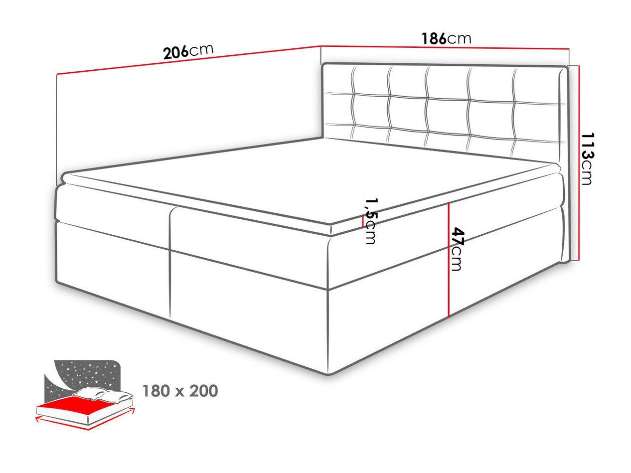 Lit boxspring Comfivo Gaudens (Muna 10)
