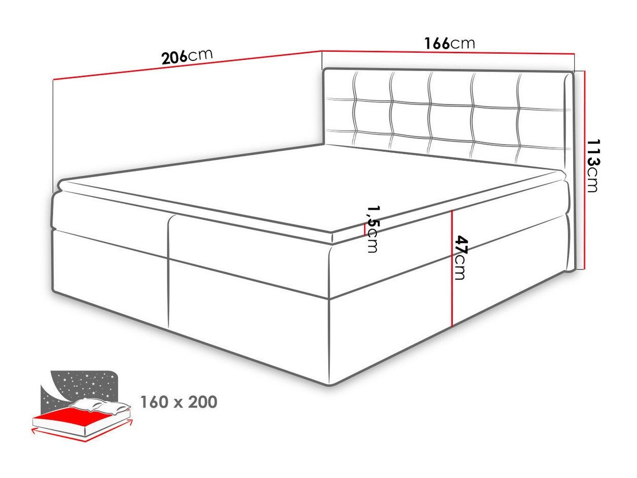 Lit boxspring Comfivo Gaudens (Soft 011)