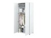 Armoire Concept Pro Lenart (Blanc brillant + Blanc)