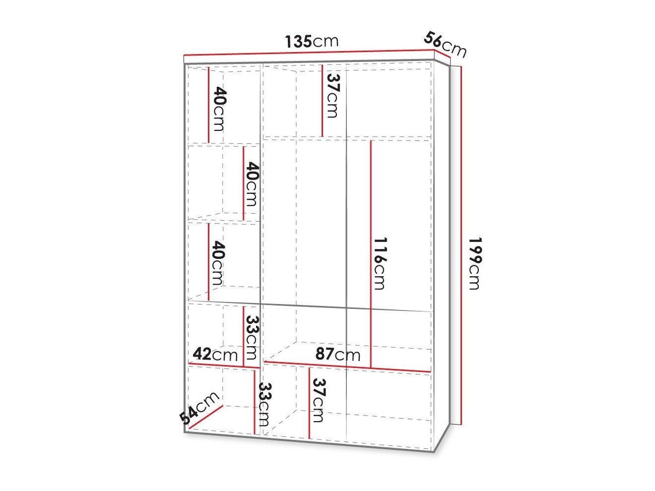 Armoire Dicto I (Blanc)