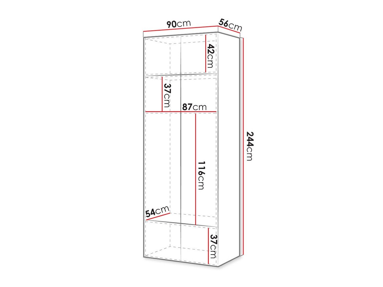 Armoire Levmari 112 (Blanc)