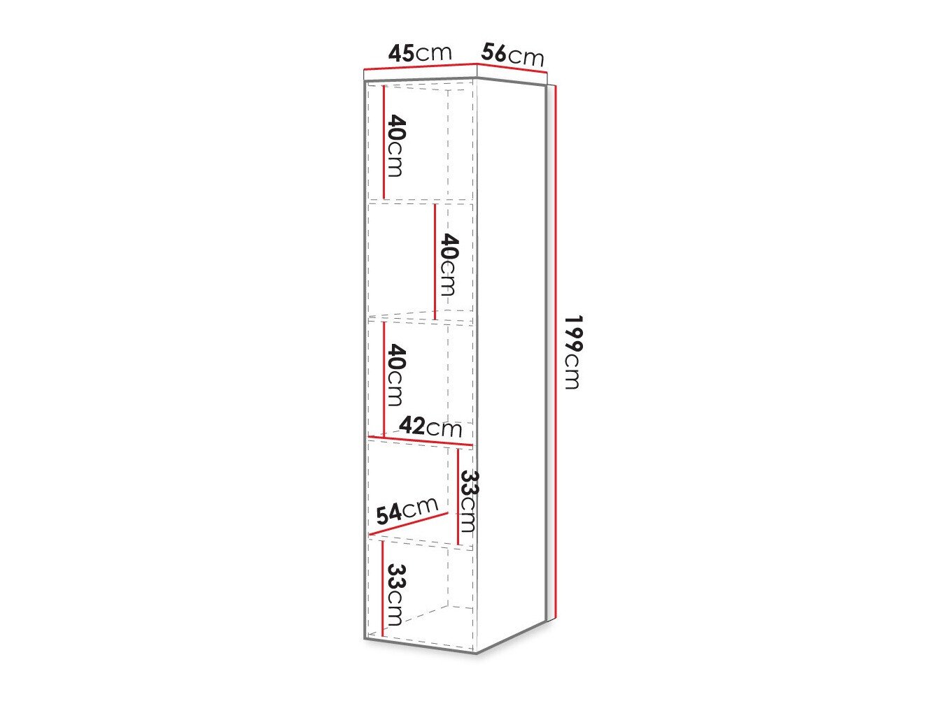 Étagère Levmari 113 (Noir)