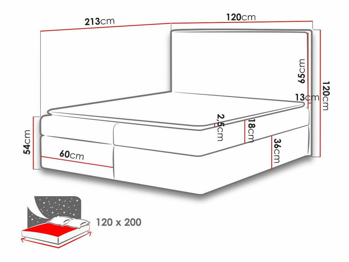 Lit boxspring Butyrum (Muna 05)