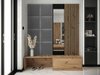 Meuble d'entrée Fabor (Chêne Artisan + Manila 16)