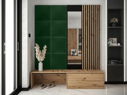 Meuble d'entrée Fabor (Chêne Artisan + Manila 35)