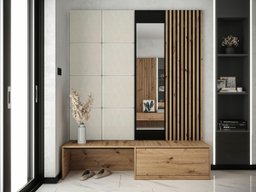 Meuble d'entrée Hartford 322 (Chêne Artisan + Manila 02)