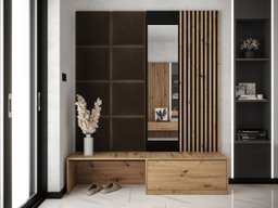 Meuble d'entrée Hartford 322 (Chêne Artisan + Manila 04)