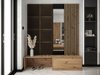 Meuble d'entrée Hartford 322 (Chêne Artisan + Manila 04)