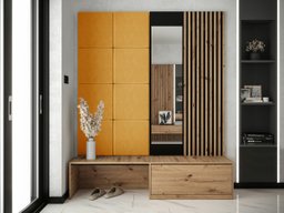 Meuble d'entrée Hartford 322 (Chêne Artisan + Manila 32)