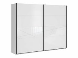 Armoire Fivale 124 (Blanc brillant + Blanc)