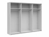 Armoire Fivale 124 (Blanc brillant + Blanc)