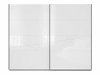 Armoire Fivale 124 (Blanc brillant + Blanc)