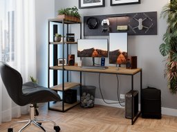 Bureau Oswego 107 (Marron + Noir)