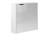 Bureau d'angle Concept Pro Lenart II (Blanc + Blanc brillant)