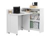 Bureau d'angle Concept Pro Lenart II (Blanc)