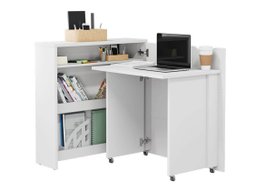 Bureau d'angle Concept Pro Lenart II (Blanc)