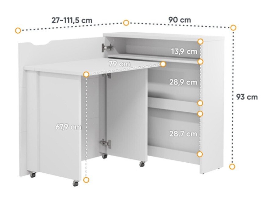 Bureau d'angle Concept Pro Lenart II (Chêne Artisan)