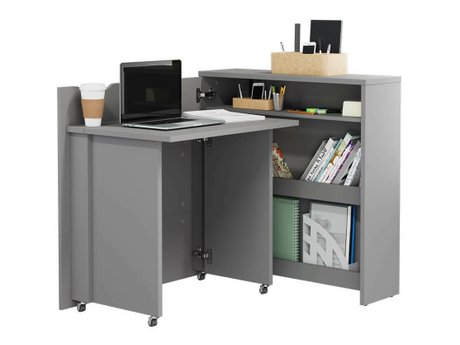 Bureau d'angle Concept Pro Lenart II (Gris)
