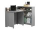 Bureau d'angle Concept Pro Lenart II (Gris)